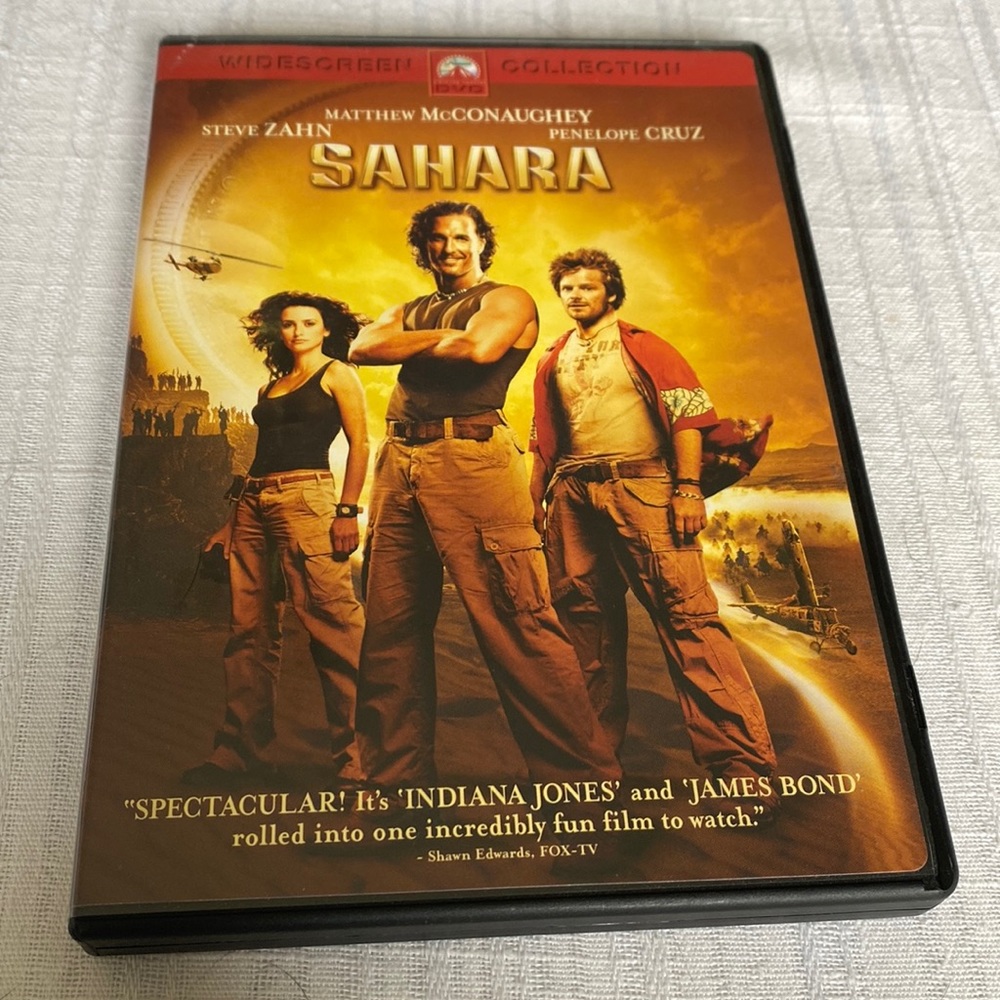 🎬PRICING🎬 Sahara DVD with Matthew McConaughey - Widescreen Edition